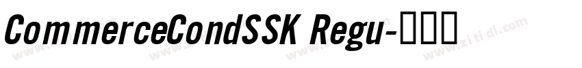CommerceCondSSK Regu字体转换 CommerceCondSSK Regu字体转换